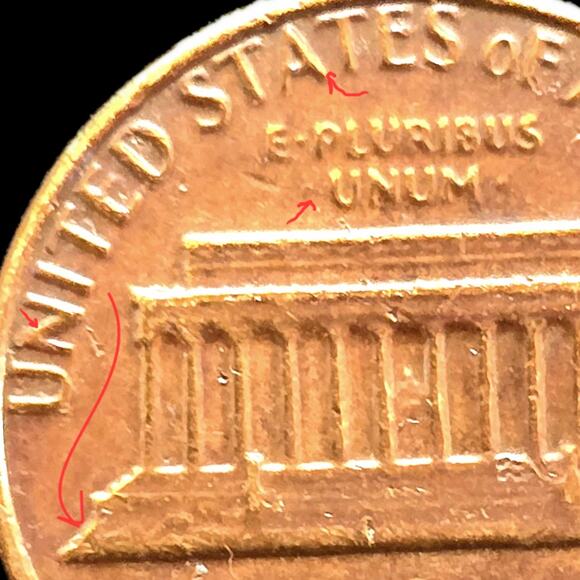 1982 Small Date D Bronze 3.08g Lincoln Memorial Cent Penny with Doubling READ - Picture 5 of 9